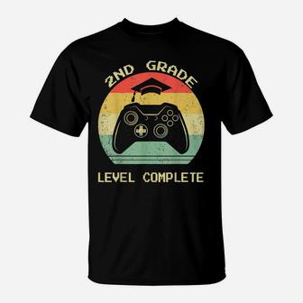 Second 2Nd Grade Graduation Level Complete Video Gamer Gift T-Shirt | Crazezy