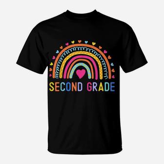 Second Grade Rainbow Girls Boys Teacher Team 2Nd Grade Squad T-Shirt | Crazezy DE