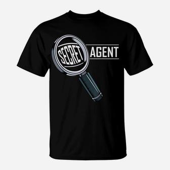 Secret Agent Inspector Spy Future Job Solving Crimes Funny T-Shirt | Crazezy