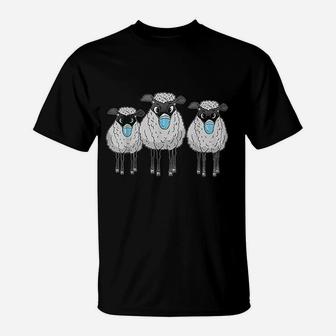 Sheep Wearing Face Funny Sheep Lover Gift T-Shirt | Crazezy CA
