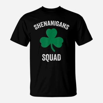 Shenanigans Squad Funny St Patricks Day Matching Group Gift T-Shirt | Crazezy UK