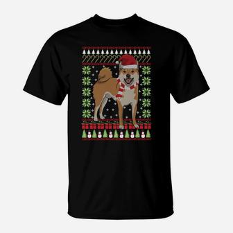 Shiba Inu Ugly Christmas Funny Holiday Dog Lover Xmas Gift Sweatshirt T-Shirt | Crazezy CA