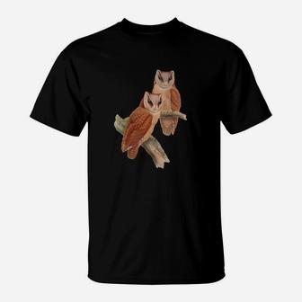 Short Sleeve Graphic Brown Owls Tee T-Shirt - Thegiftio UK