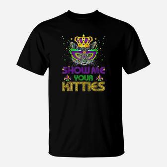 Show Me Your Kitties Mardi Gras T-Shirt