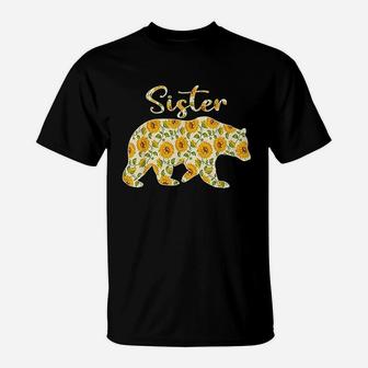 Sister Bear Sunflower T-Shirt | Crazezy UK
