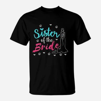 Sister Of The Bride Wedding T-Shirt | Crazezy CA