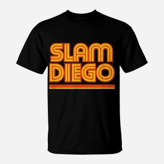 Slam Diego Retro Style Baseball Fans T-Shirt | Crazezy AU