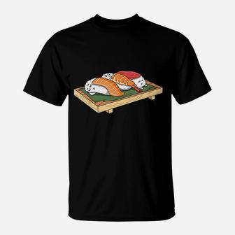 Sleeping Sushi Sleepy Sushi Lovers Sushi Lovers T-Shirt - Thegiftio