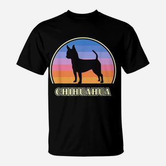 Smooth Chihuahua Vintage Sunset Dog T-Shirt | Crazezy DE