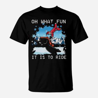 Snowmobile Oh What Fun Is It To Ride T-Shirt - Monsterry AU