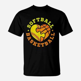 Softball Basketball T-Shirt - Thegiftio UK