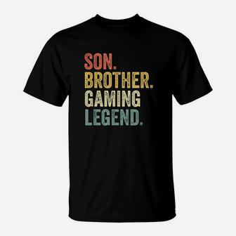 Son Brother Gaming Legend T-Shirt | Crazezy