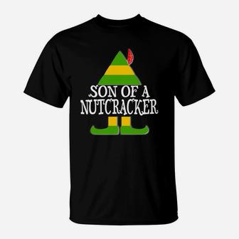 Son Of A Nutcracker Funny Elf Christmas Holiday Sweatshirt T-Shirt | Crazezy DE
