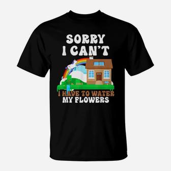 Sorry I Can'ts Artwork T-Shirt - Monsterry