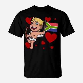 South African Cupid Valentines Day South Africa Gift T-Shirt - Seseable