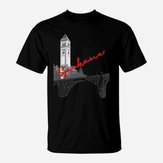 Spokane Clock Tower Monroe Street Bridge Shirt T-Shirt | Crazezy DE