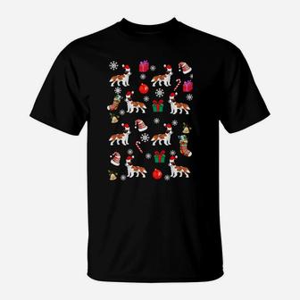 St Bernard Dog Puppy Santa Hat Funny Ugly Christmas Xmas Sweatshirt T-Shirt | Crazezy AU
