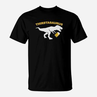 St Patricks Day Funny Drinking Thirstasaurus T-Shirt - Thegiftio UK