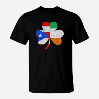 St Patricks Day Ireland Irish Puerto Rican T-Shirt - Monsterry