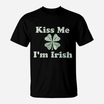 St Patricks Day Kiss Me Im Irish T-Shirt - Thegiftio UK