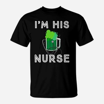 St Patricks Day Nurse Shirt Green Irish Clover Lucky Nurse T-Shirt | Crazezy DE