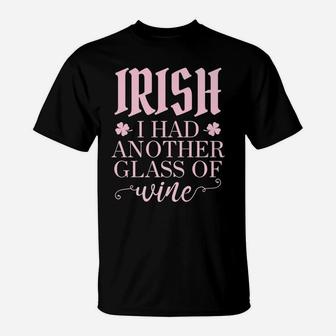 St Patricks Day Wine Drinker Wino T-Shirt - Thegiftio UK