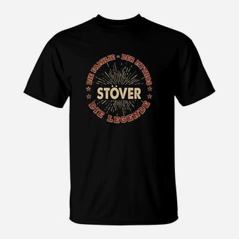 Stover Familienname Legendäres Geburtsjahr T-Shirt, Personalisiert - Seseable