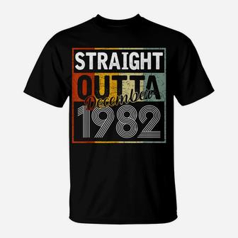 Straight Outta December 1982 Men Women Vintage 39Th Birthday T-Shirt | Crazezy CA