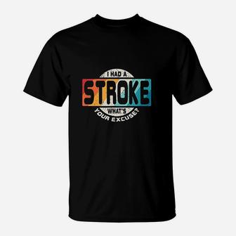 Stroke Survivor Retro Awareness Gift T-Shirt | Crazezy