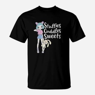 Stuffies Cuddles Sweets T-Shirt | Crazezy AU