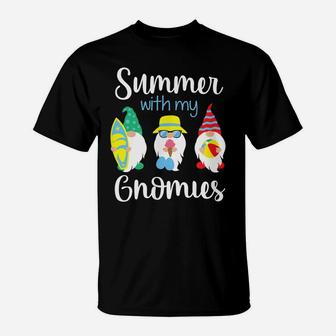 Summer With My Gnomies Cute Colorful Gnome Graphic T-Shirt | Crazezy AU