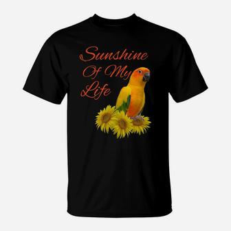 Sun Conure Parrot Sunshine Sunflower Premium T-Shirt T-Shirt | Crazezy CA