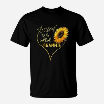Sunflower Heart Blessed To Be Called Grammie T-Shirt | Crazezy DE