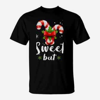 Sweet But Twisted Christmas Funny Candy Cane Xmas Gift Sweatshirt T-Shirt | Crazezy DE