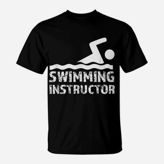 Swimming Instructor Lesson Swim Coach T-Shirt | Crazezy