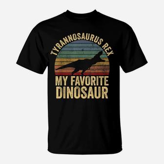 T-Rex Is My Favorite Dinosaur - Dino Lover Kids Gift T-Shirt | Crazezy