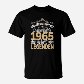 T-Shirt 'Leben beginnt mit 30 - 1965, Geburt von Legenden' - Seseable