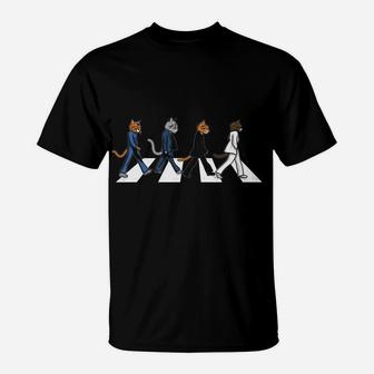 Tabby Road Cool Cats - Graphic Print Sweatshirt T-Shirt | Crazezy CA