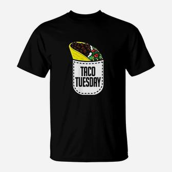 Taco Tuesday Mexican Food Pocket Taco T-Shirt - Thegiftio