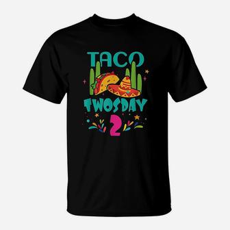 Taco Twosday 2 Two Year Old Birthday T-Shirt | Crazezy UK