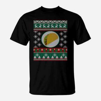 Tacos Ugly Christmas Gift Idea Tacos Lover T-Shirt | Crazezy