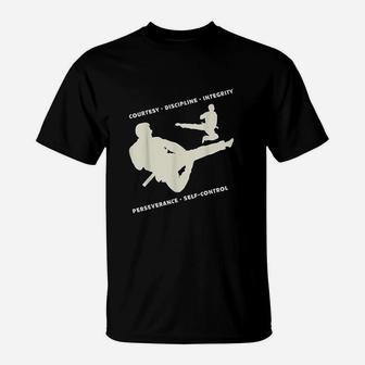 Taekwondo Tenets Martial Arts T-Shirt - Thegiftio UK