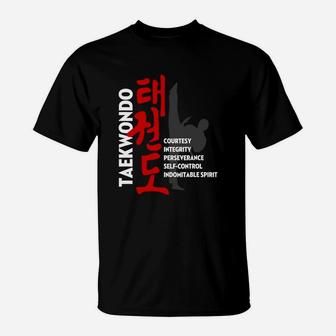 Taekwondo Tenets T-Shirt - Thegiftio UK