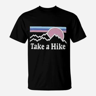 Take A Hike Printed Camping Hiking Graphic T-Shirt | Crazezy