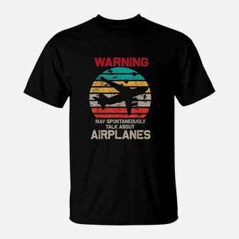 Talk About Airplanes Pilot And Aviation T-Shirt | Crazezy