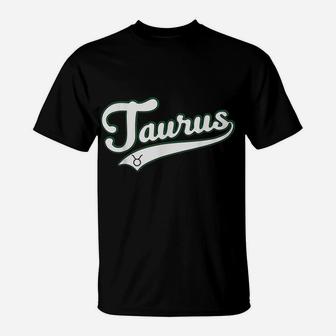Taurus Zodiac Sign April May Birthday Gift Astrology Retro T-Shirt | Crazezy CA