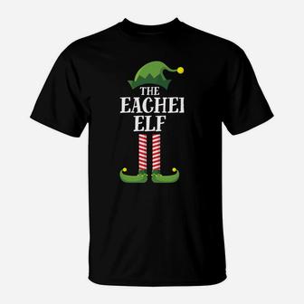 Teacher Elf Matching Family Group Christmas Party Pajama T-Shirt | Crazezy UK