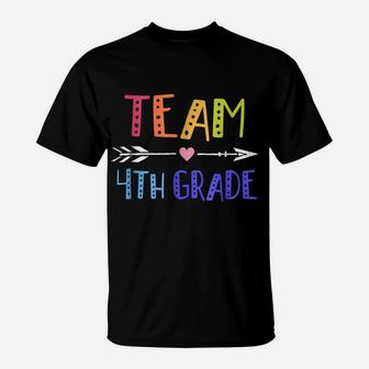 Team 4Th Fourth Grade Teacher 1St Day Of School T-Shirt | Crazezy UK
