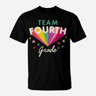 Team 4Th Fourth Grade Teacher Back To School Top T-Shirt | Crazezy