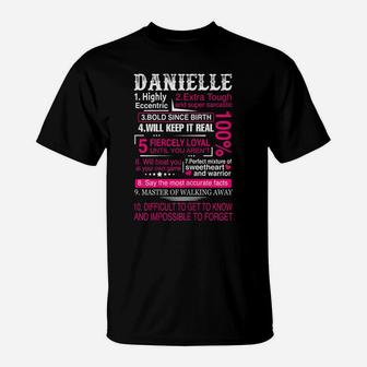 Ten Facts About Women Name Is Danielle Gift First Name T-Shirt | Crazezy DE